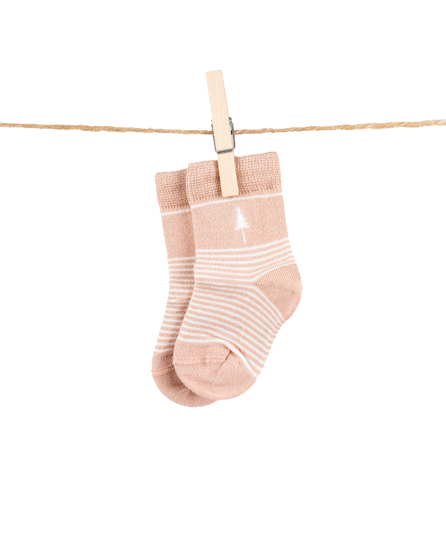 TreeSocks Kids Stripes - Rose - SOCKS - NIKIN