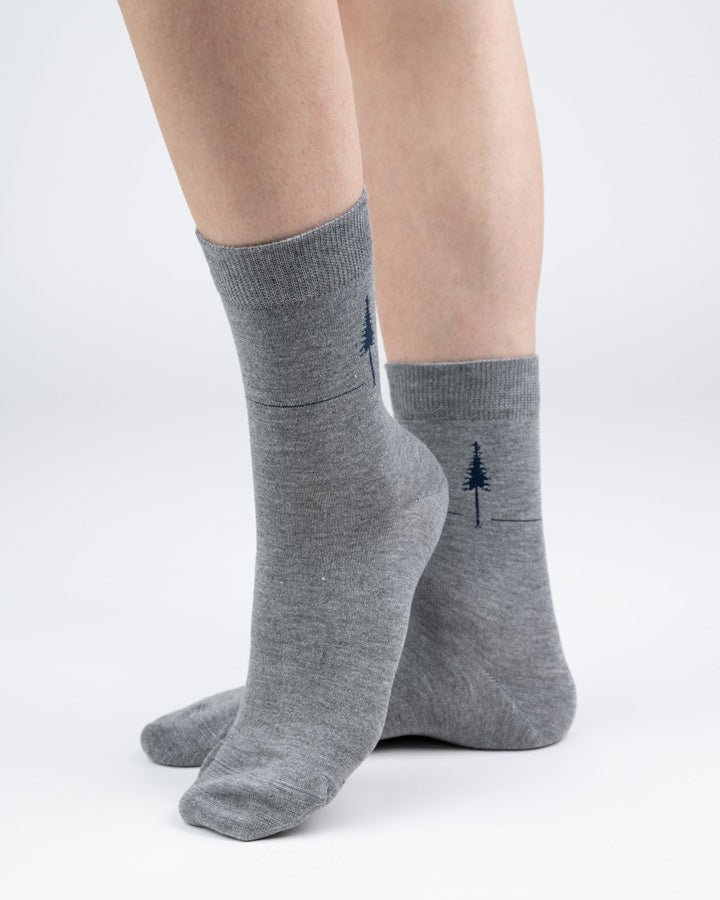 TreeSocks Standard Single - Navy-Grey - SOCKS - NIKIN