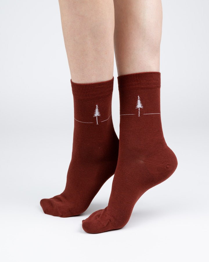 TreeSocks Standard Single - Bordeaux - SOCKS - NIKIN