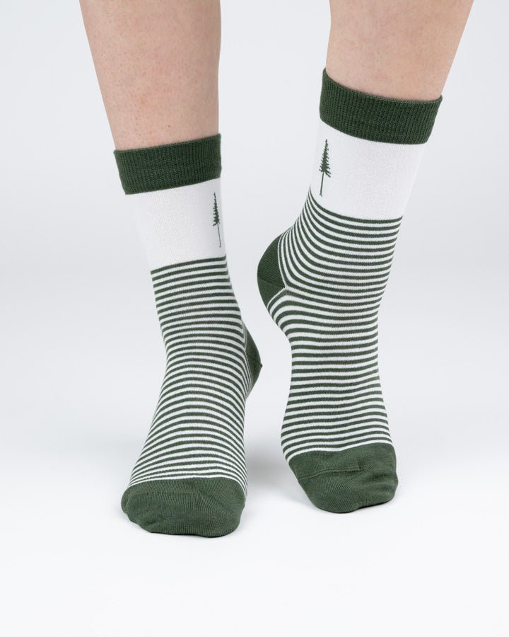 TreeSocks Standard Stripes - Green - SOCKS - NIKIN