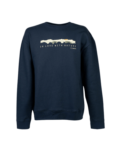TreeSweater Mountain Panorama - Dark Navy - SWEATER - NIKIN