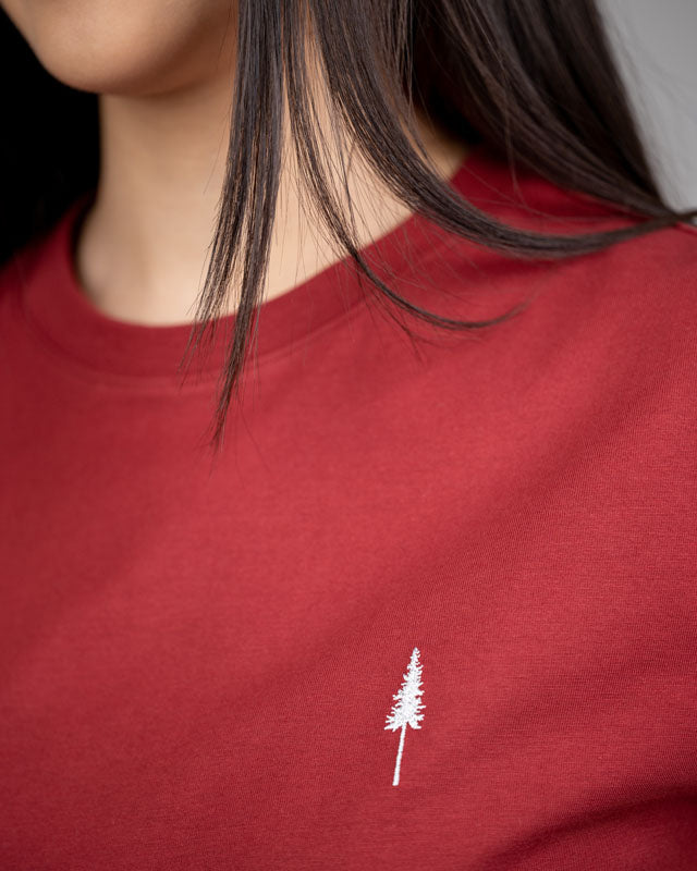 TreeShirt Women Bloodstone Red - TSHIRT - NIKIN