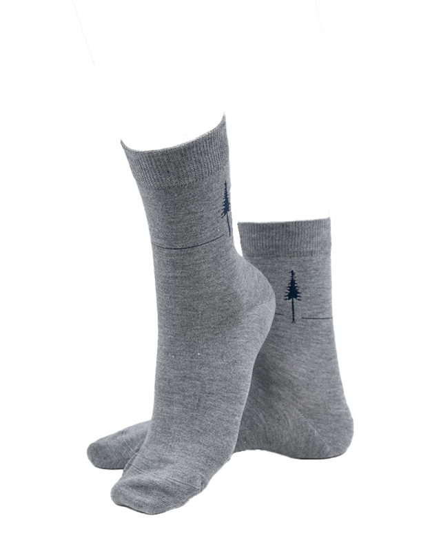 TreeSocks Standard Single Navy-Grey - SOCKS - NIKIN
