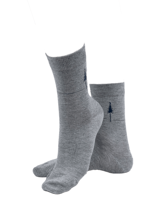 TreeSocks Standard Single Navy-Grey - SOCKS - NIKIN