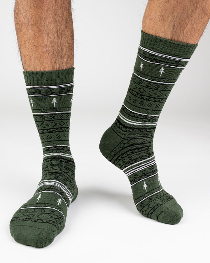 TreeSocks Cosy Norwegian Green