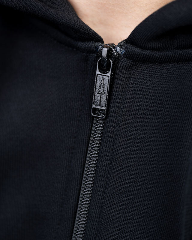 TreeHoodie Zip noir