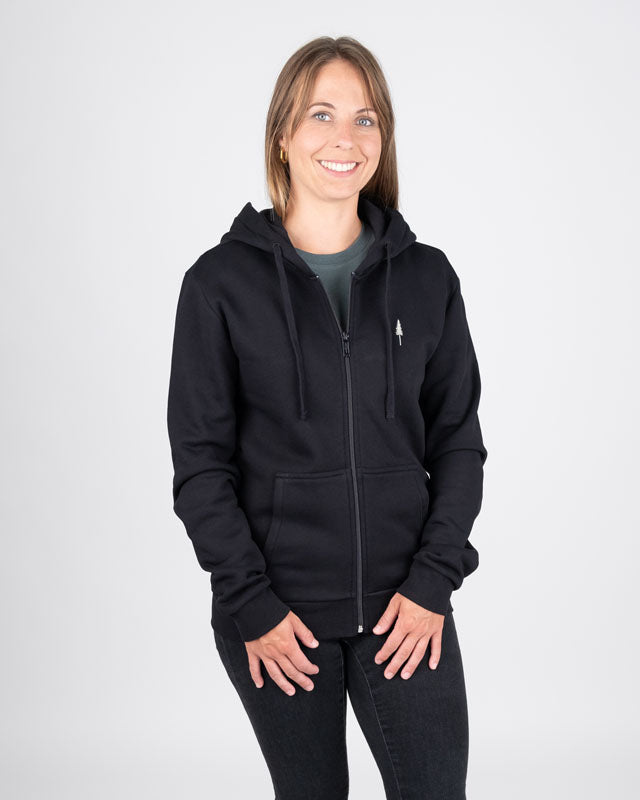 TreeHoodie Zip Black