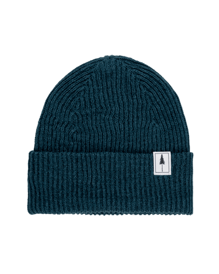 Treeanie Ribbed Petrol - BEANIE - NIKIN