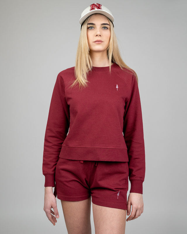 Deep Maroon | TreeSweater Raglan Women - Sweater - NIKIN