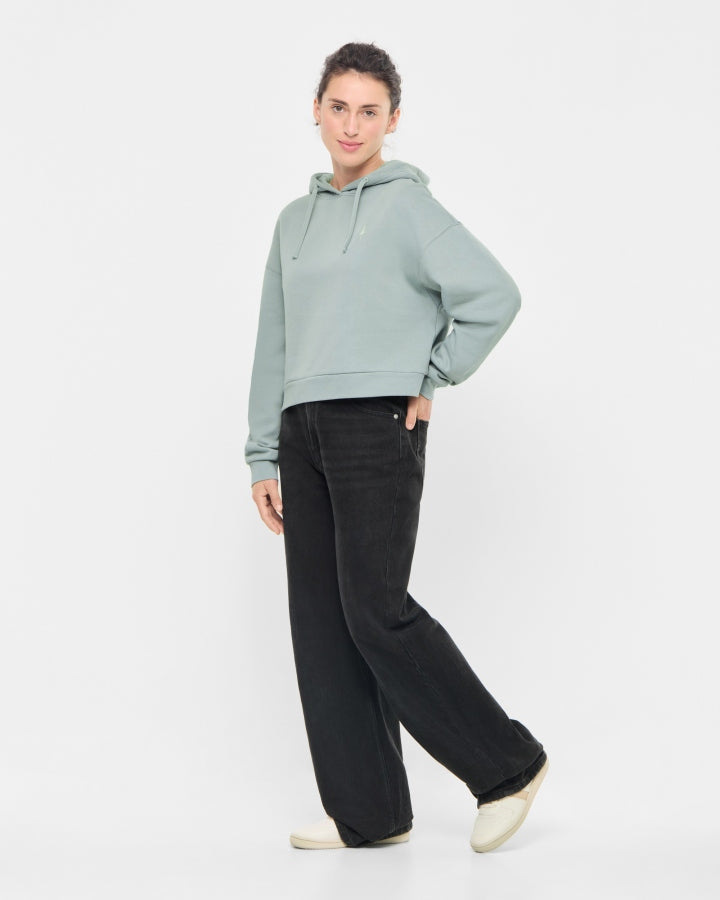 TreeHoodie Oversized Femme Turquoise