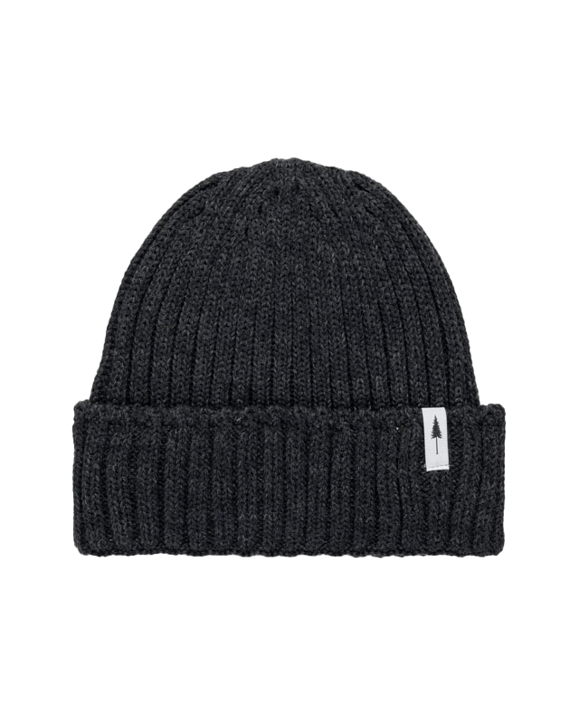 Treeanie Knitted Black Mel - BEANIE - NIKIN