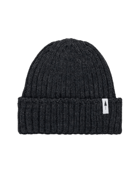 Treeanie Knitted Black Mel - BEANIE - NIKIN