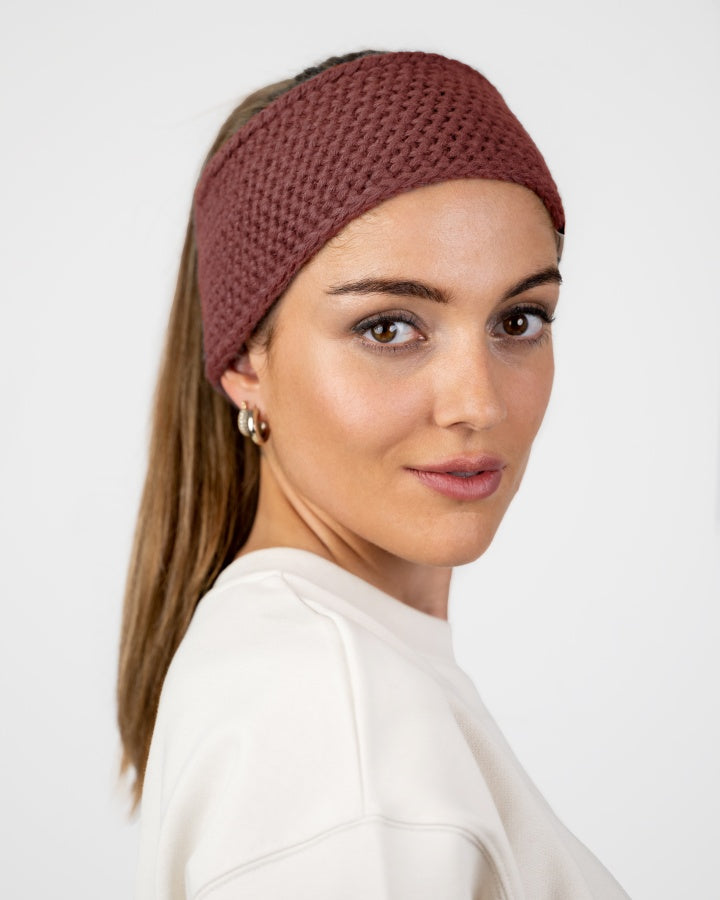 TreeHeadband Toison tricotée Chestnut
