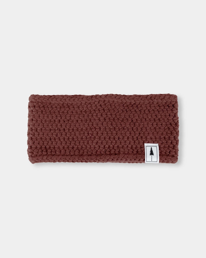 TreeHeadband Toison tricotée Chestnut
