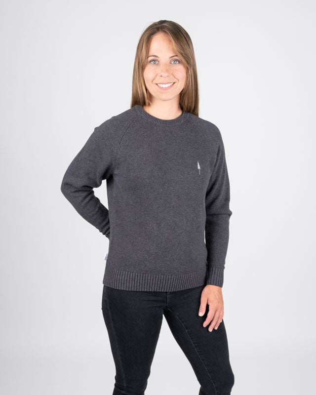 TreePull Cosy Anthracite Mel - PULLOVER - NIKIN