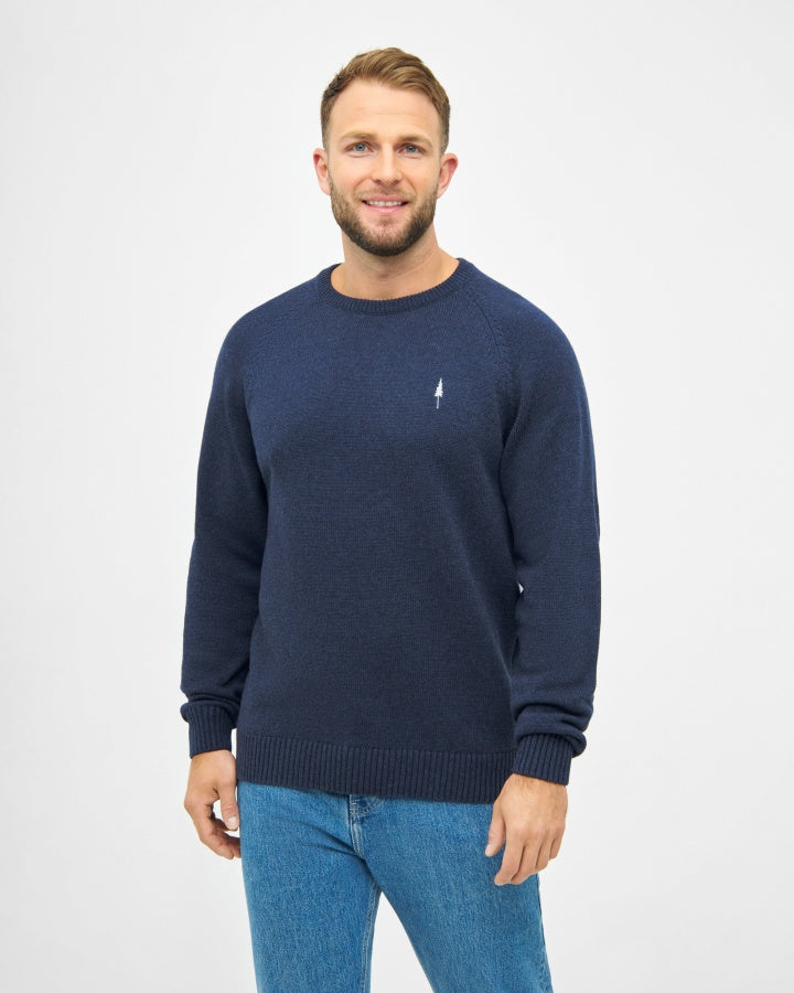 TreePullover Cosy Navy Mel