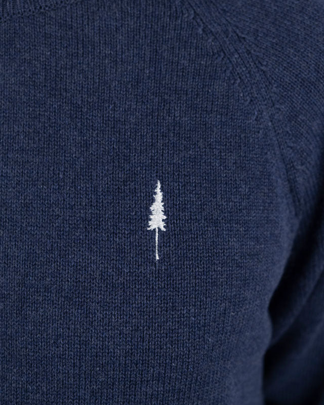 TreePullover Cosy Navy Mel - PULLOVER - NIKIN