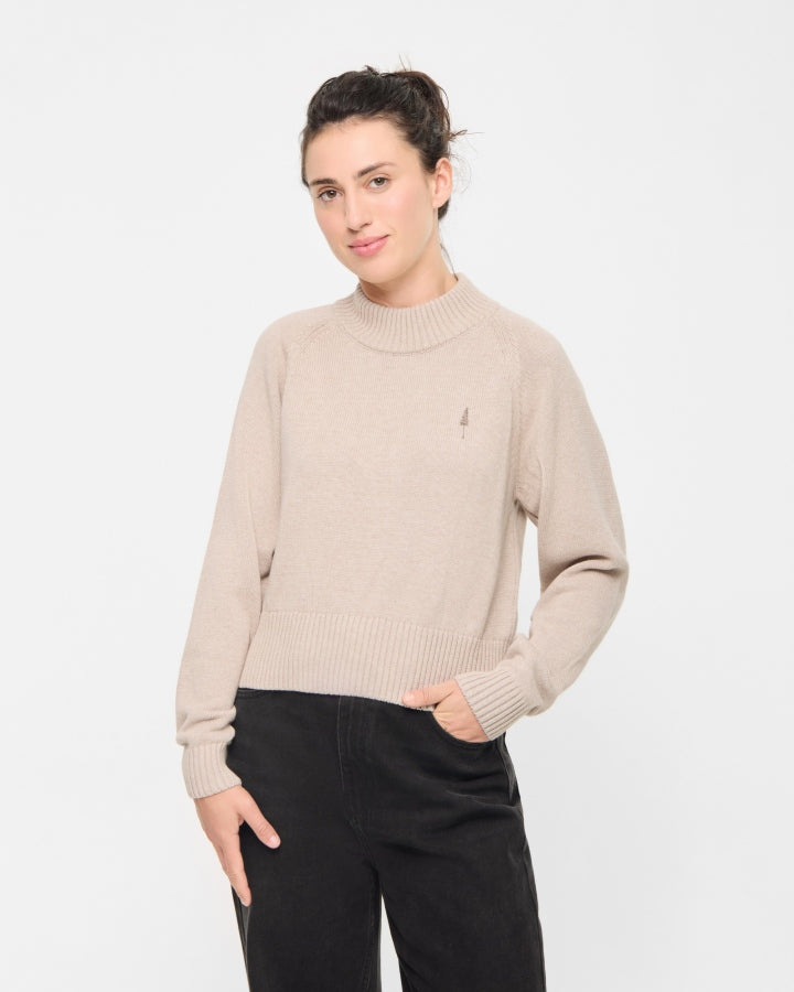 TreePullover Cosy Femme Beige