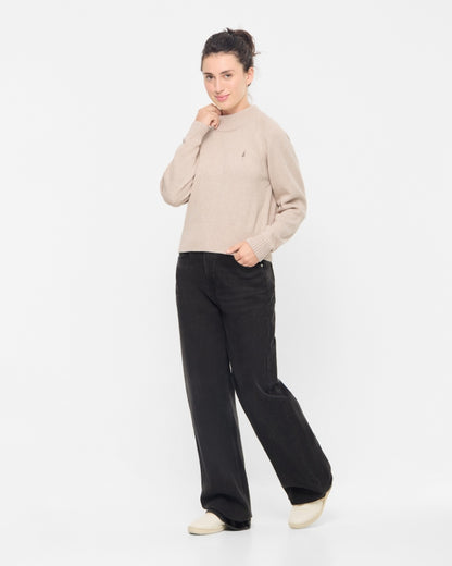 TreePullover Cosy Femme Beige