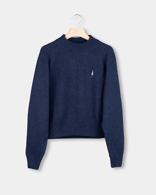 TreePull Cosy Femme Navy Mel - PULLOVER - NIKIN