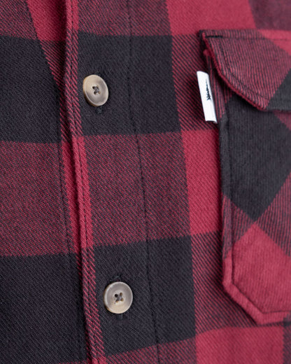 TreePlanter Overshirt Buffalo Check Deep Maroon-Black