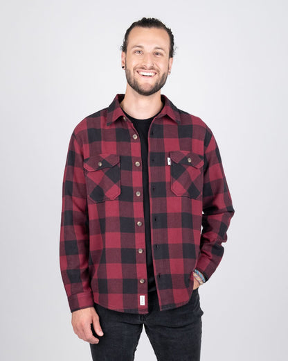 TreePlanter Overhirt Buffalo Check Deep Maroon-Black