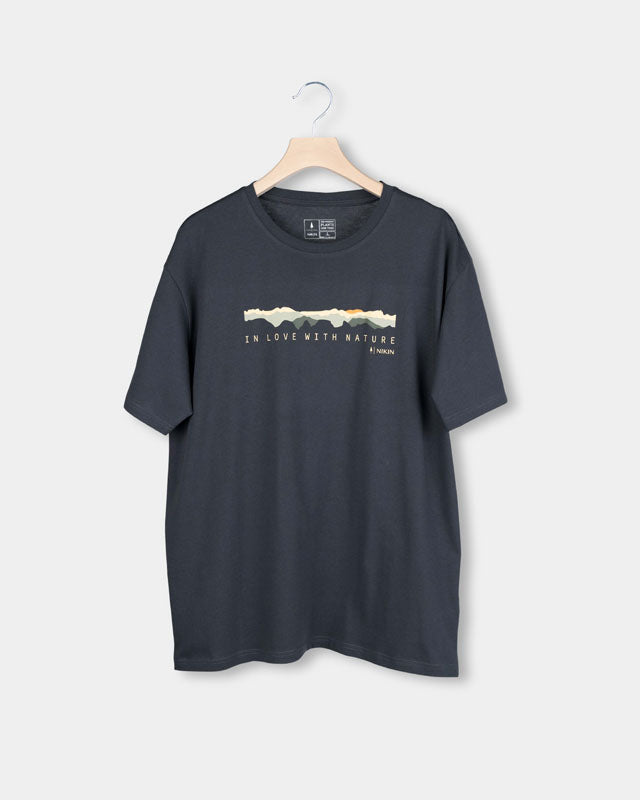 TreeShirt Mountain Panorama Dark Anthracite - TSHIRT - NIKIN