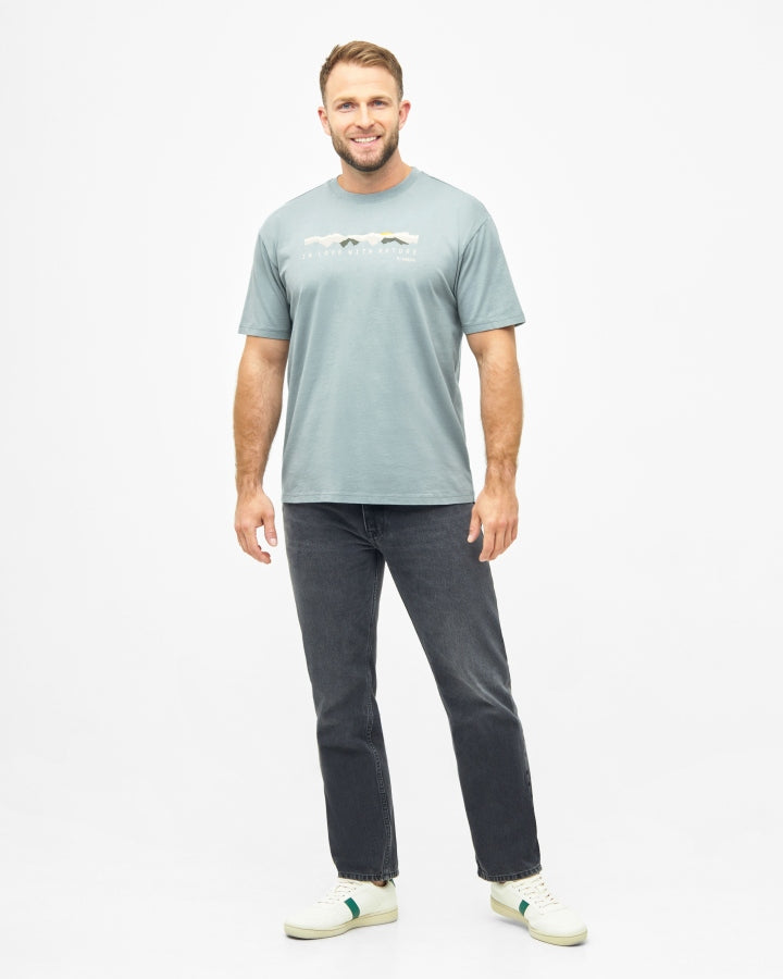 TreeShirt Mountain Panorama Elemental Blue