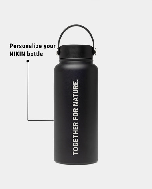TreeBottle Carry 1L Personnalisé (big text) Black