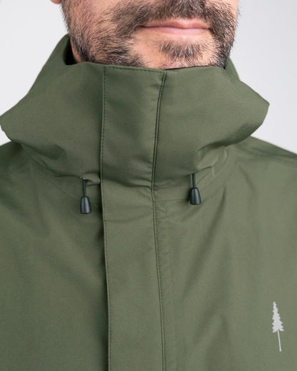 TreeJacket Rain Dark Olive