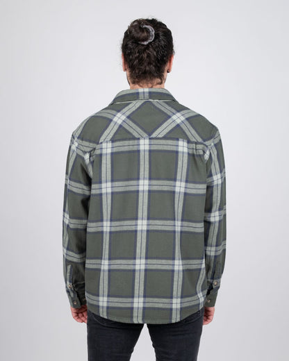 TreePlanter Overhirt Check Ash Green-Navy