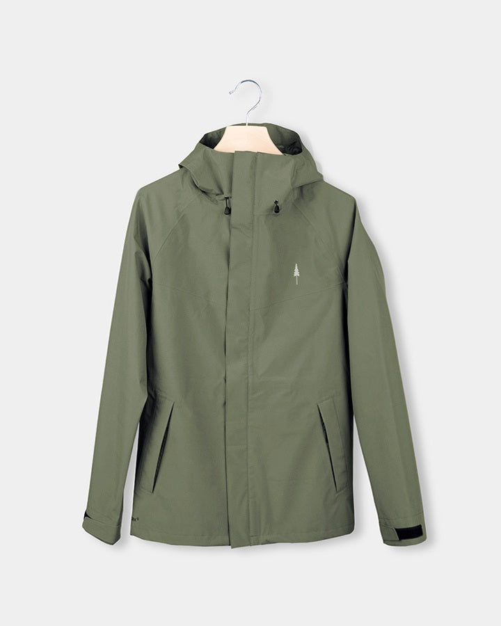 TreeJacket Rain Women Dark Olive