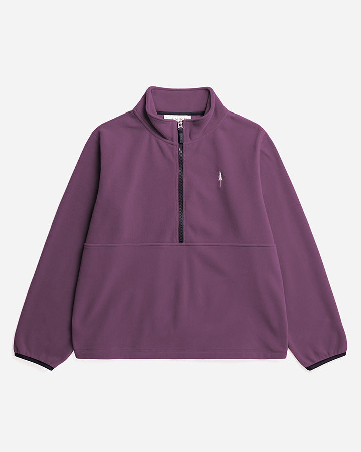 TreeFleece Quarter Zip Femme Deep Purple