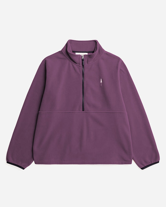 TreeFleece Quarter Zip Femme Deep Purple