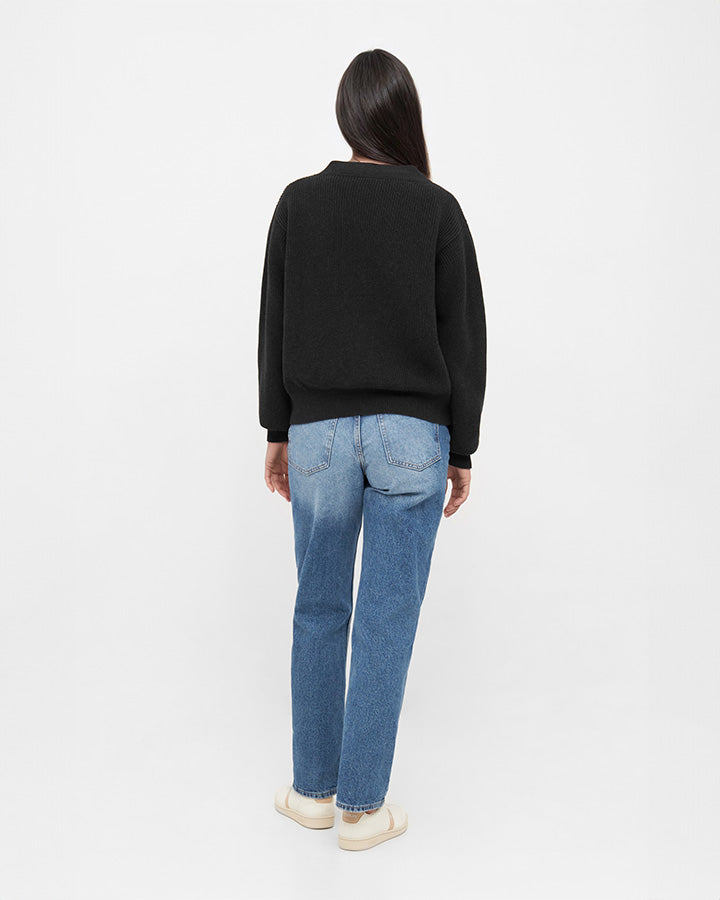 TreeCardigan Women Black Mel - CARDIGAN - NIKIN