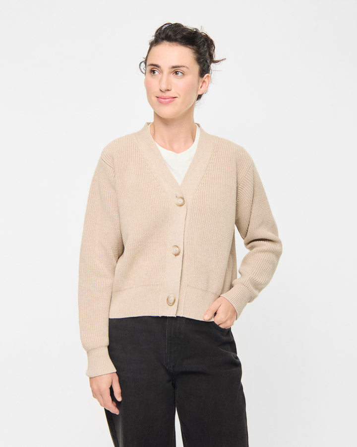 TreeCardigan Femme Beige
