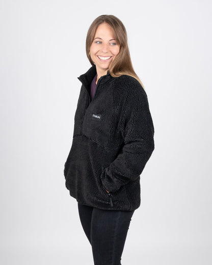 TreeFleece Pullover Teddy Women Dark Anthracite