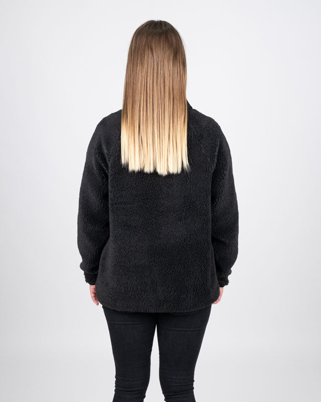 Monki zip teddy sweater best sale