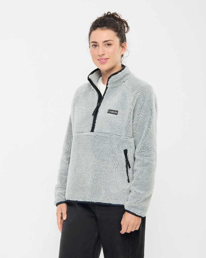 TreeFleece Teddy Pullover Women Grey Mel