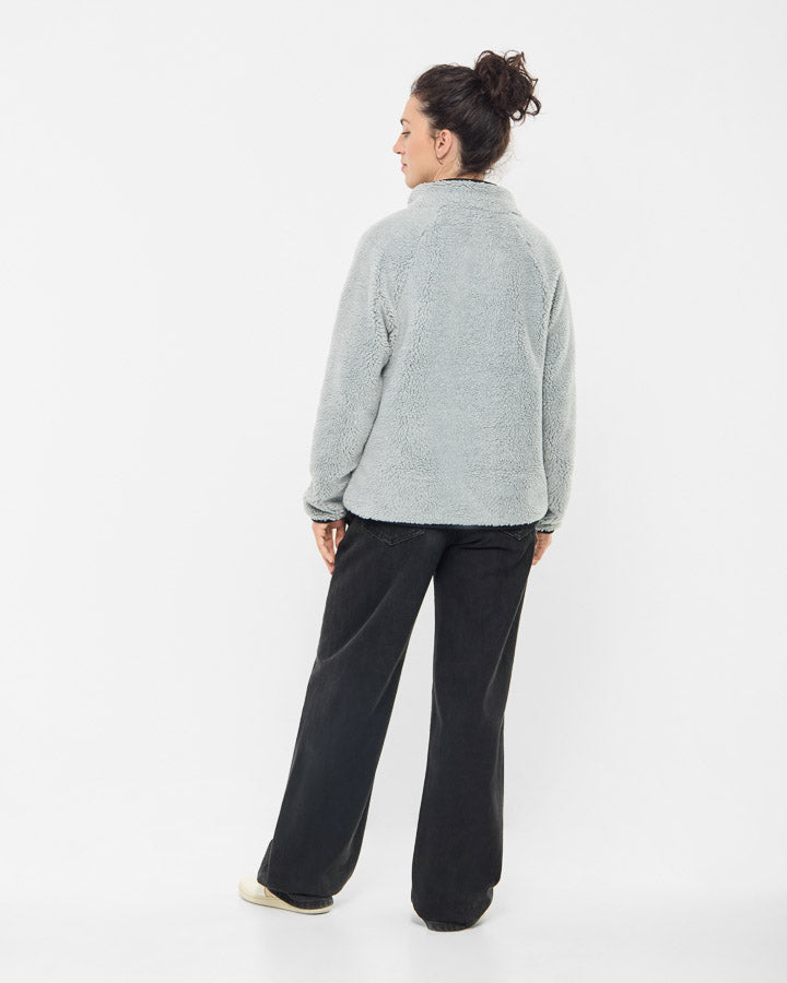 TreeFleece Teddy Pullover Women Grey Mel