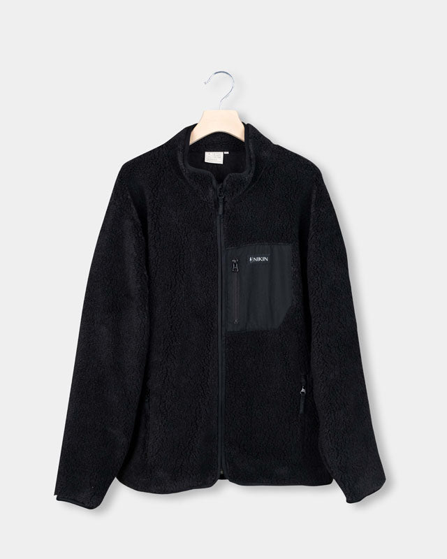 TreeFleece Teddy Relaxed Jacket Dark Anthracite - JACKET - NIKIN