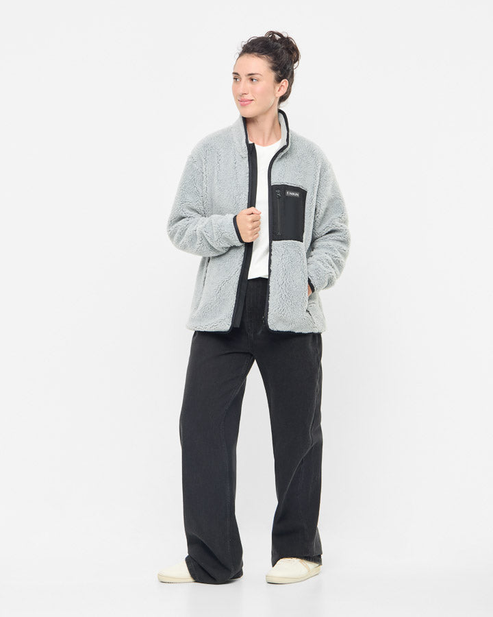 TreeFleece Teddy Relaxed Jacket Grey Mel