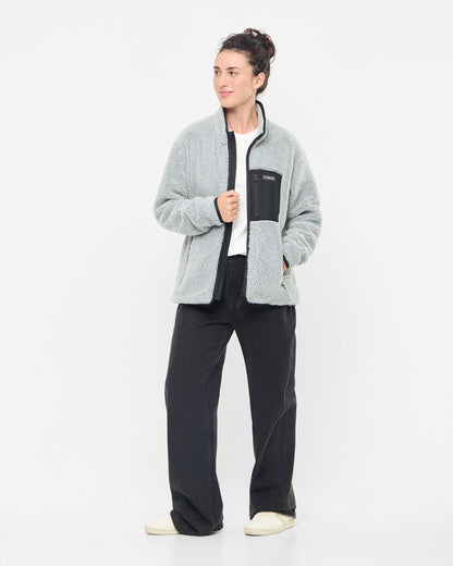 TreeFleece Teddy Relaxed Jacket Grey Mel