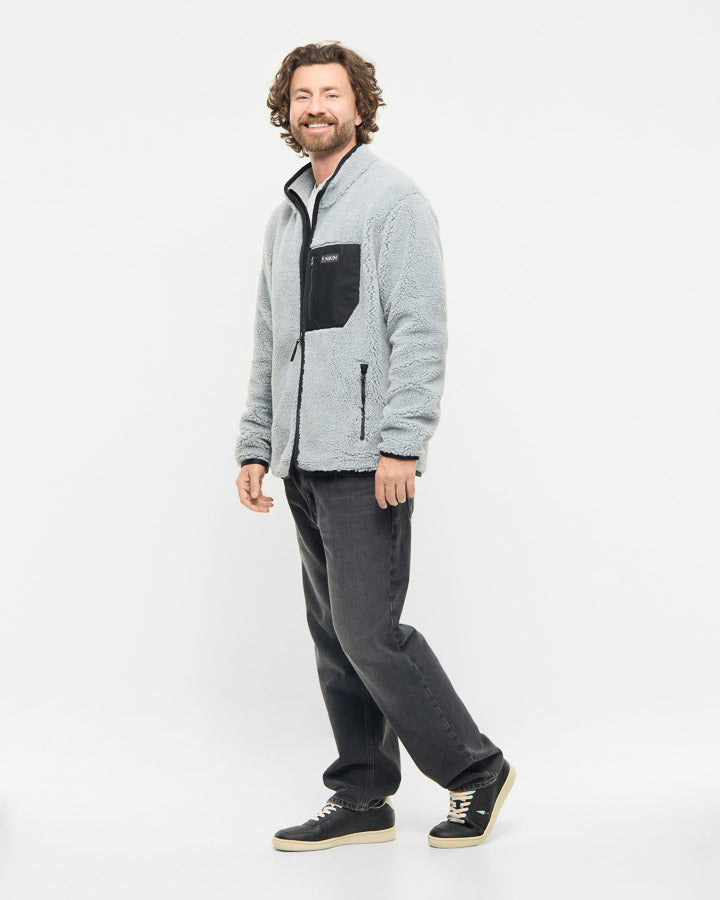 TreeFleece Teddy Relaxed Jacket Grey Mel