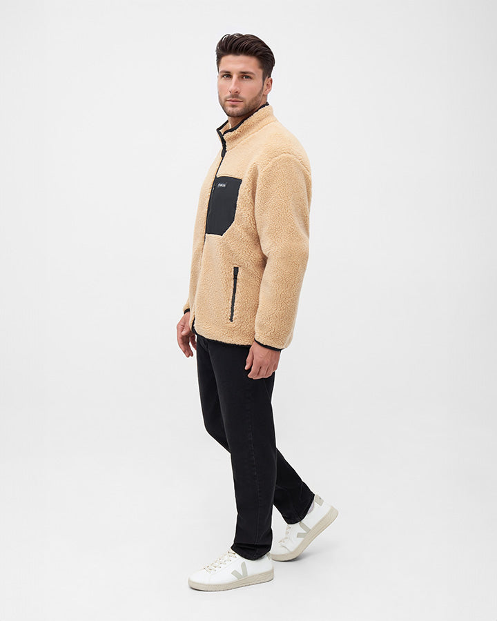 TreeFleece Teddy Relaxed Jacket Caramel