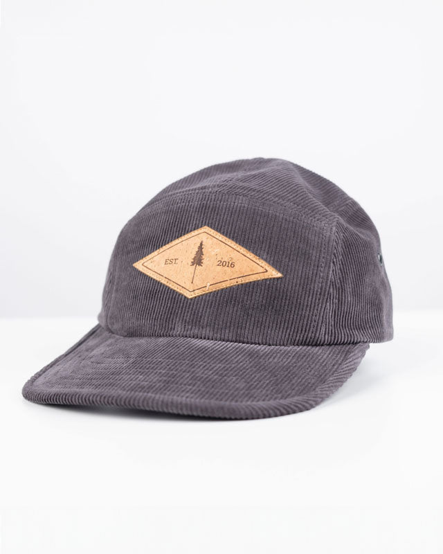 TreeCap 5Panel Corduroy Anthracite - CAP - NIKIN