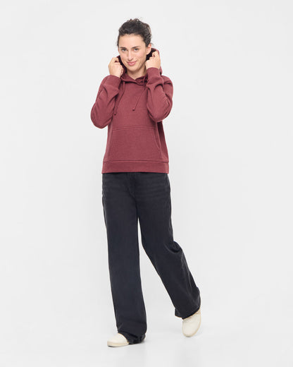 TreeHoodie Women Bordeaux Mel