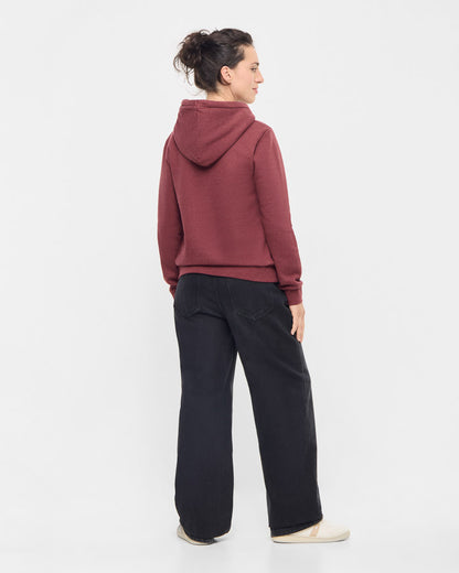 TreeHoodie Women Bordeaux Mel