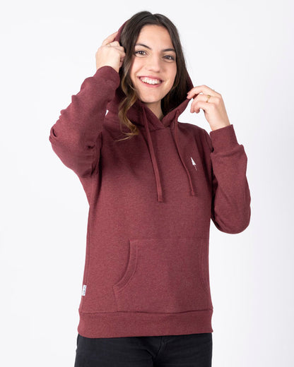 TreeHoodie Femme Bordeaux Mel