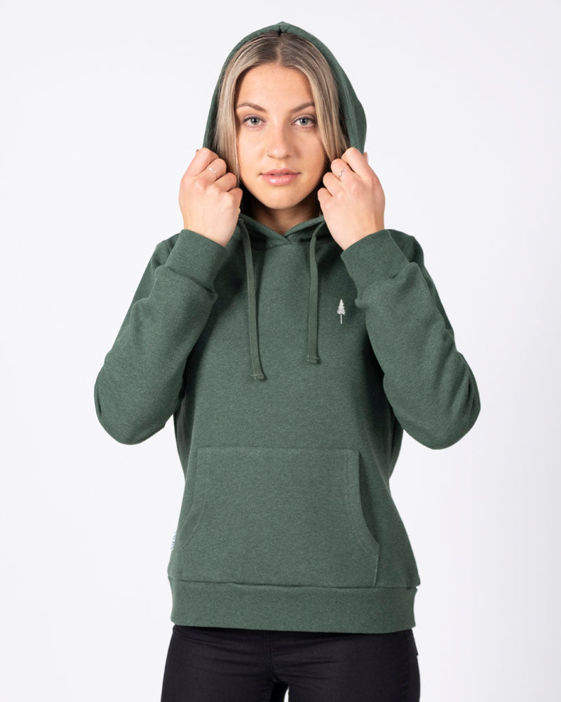 TreeHoodie Femme Olive Mel